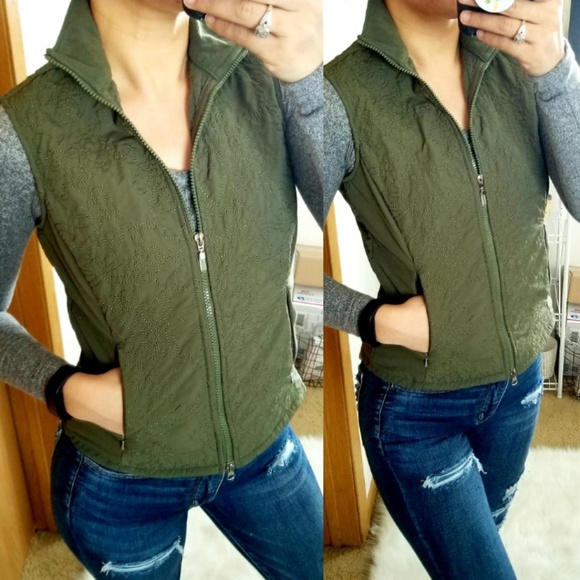 Lucy Jackets & Blazers - Lucy | Quilted Olive Active Vest with Pockets